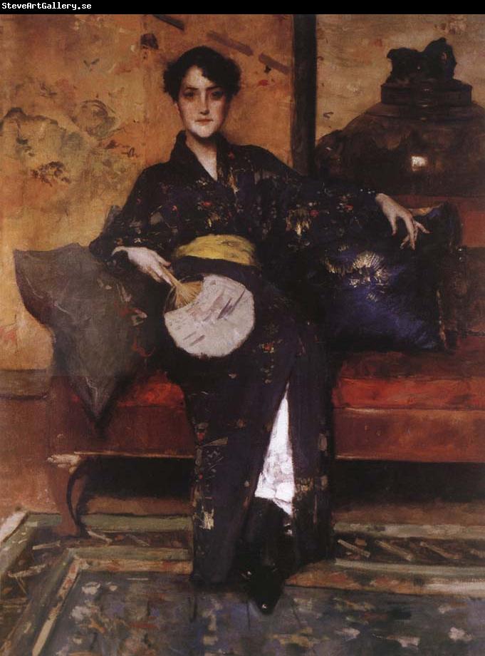 William Merritt Chase Blue Kimono